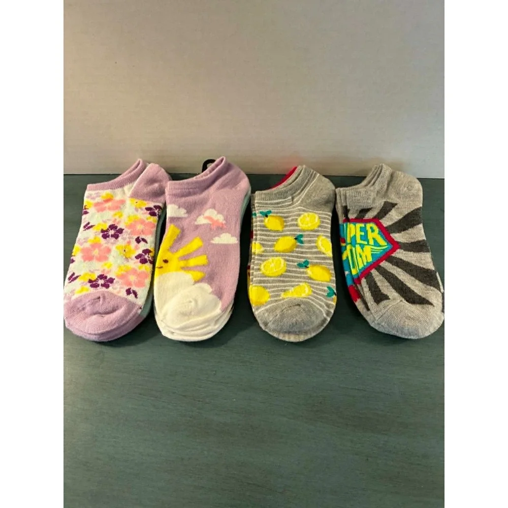 Best Mom Ever Women's No Show Ankle Socks 8 Pair Bundle Colorful Gift Set NWT‎